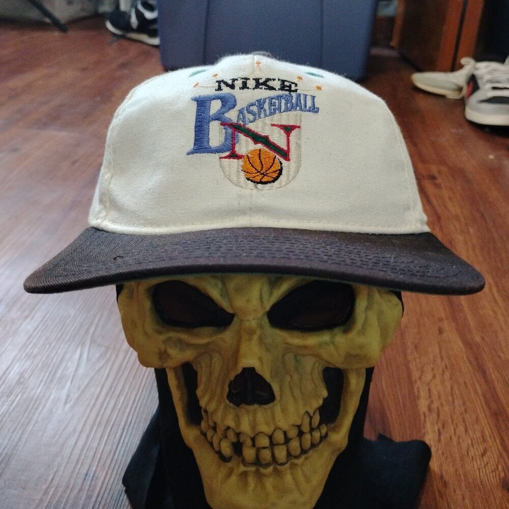Vintage 90s Nike Basketball Snap Hat Cap